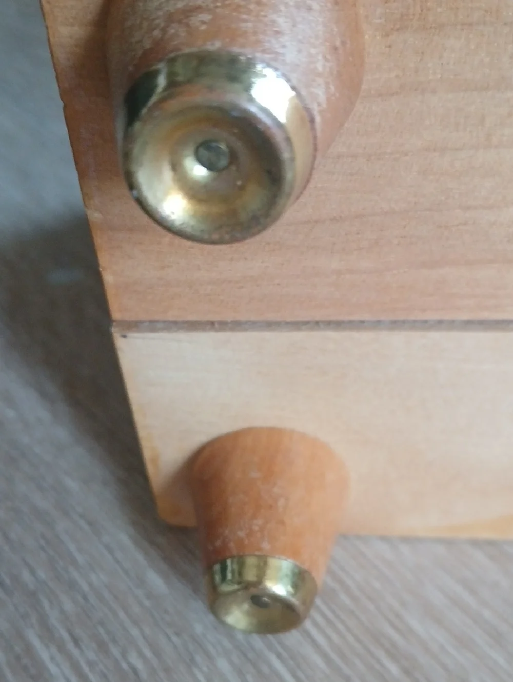 Woodpecker Woodware Japan Wood Jewelry Box with Geometric Inlay Light Honey MCM